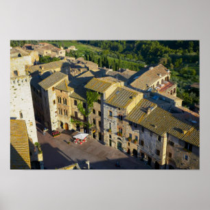 San Gimignano Old Town, Siena, Tuscany, Italy 2 Poster