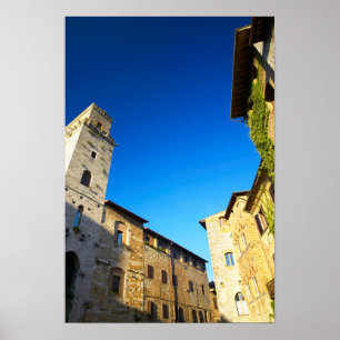 San Gimignano Old Town, Siena, Tuscany, Italy Poster