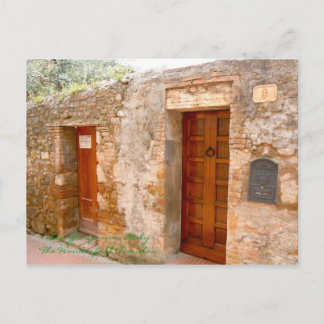 San Gimignano. Tuscany, Italy Doors Postcard