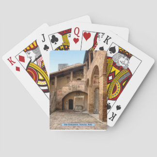 San Gimignano, Tuscany, Italy Playing Cards