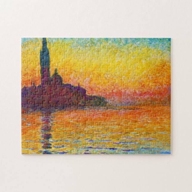 San Giorgio Maggiore at Dusk  Claude Monet Jigsaw Puzzle (Horizontal)