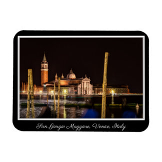 San Giorgio Maggiore at Night, Venice, Italy   Magnet