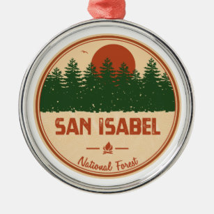 San Isabel National Forest Metal Ornament