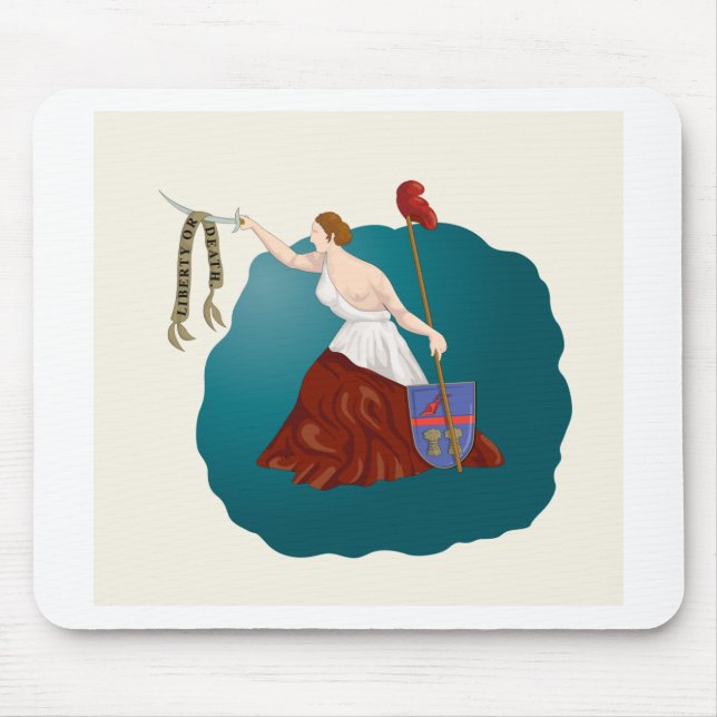 San Jacinto Flag T-Shirts Mouse Pad (Front)