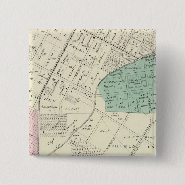 San Jose 4th ward 15 Cm Square Badge (Front)