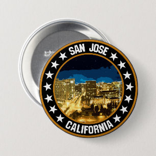 San Jose 7.5 Cm Round Badge