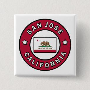 San Jose California 15 Cm Square Badge