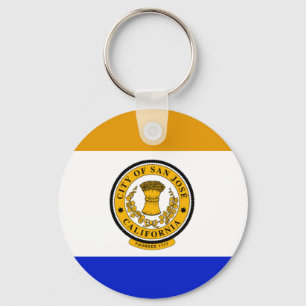 San Jose (California) flag Keychain