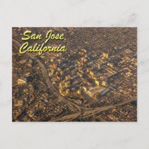 San Jose, California From Above Postcard