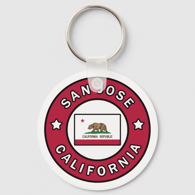San Jose California Key Ring (Front)
