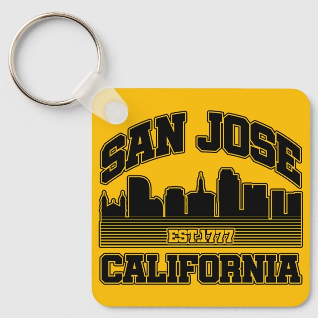 San Jose, California Key Ring (Front)