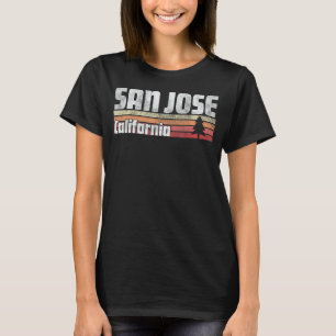 San Jose California Retro Style Vintage 70s 80s 90 T-Shirt