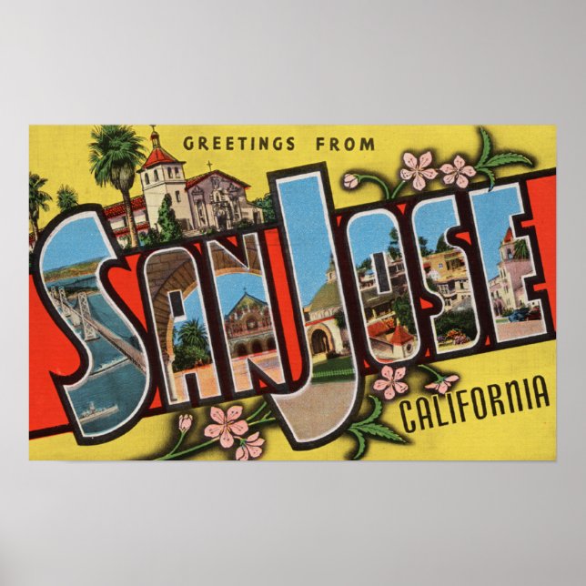 San Jose, CaliforniaLarge Letter Scenes 2 Poster (Front)
