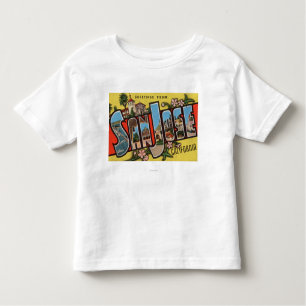 San Jose, CaliforniaLarge Letter Scenes Toddler T-Shirt
