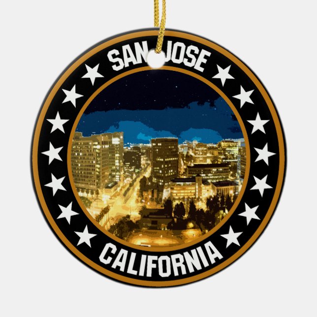 San Jose                                           Ceramic Ornament (Front)