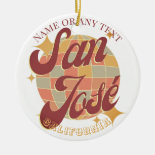 San José City California USA Ceramic Ornament