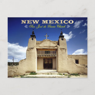 San Jose de Gracia Church, Las Trampas, NM Postcard