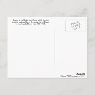 San Jose Electric Light Tower Postcard