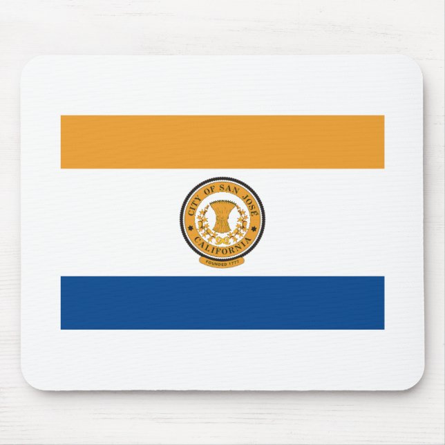 San Jose Flag Mouse Pad (Front)