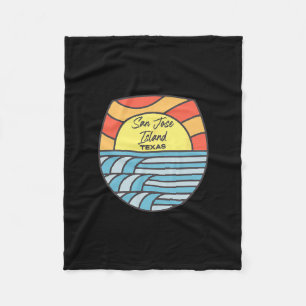 San Jose Island Texas Tx Atlantic Sunrise Vacation Fleece Blanket