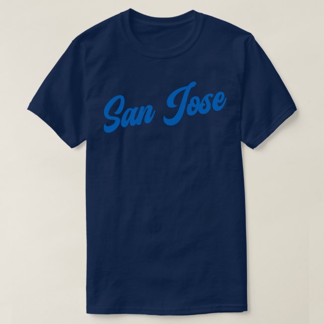 San Jose Retro San Jose Earthquakes Soccer T-Shirt (Design Front)