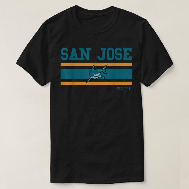 San Jose Sports Team Est 1991 Novelty Athletic Sha T-Shirt (Design Front)