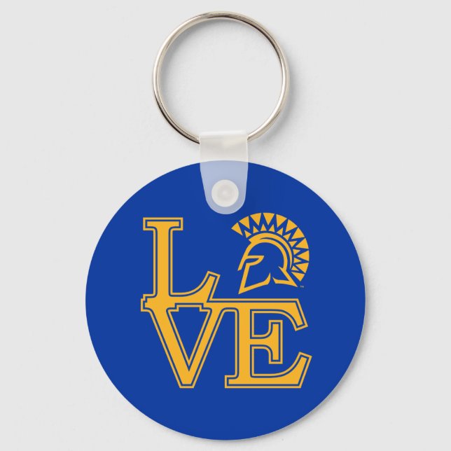 San Jose State Love Key Ring (Front)