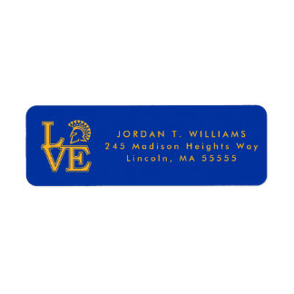 San Jose State Love Return Address Label