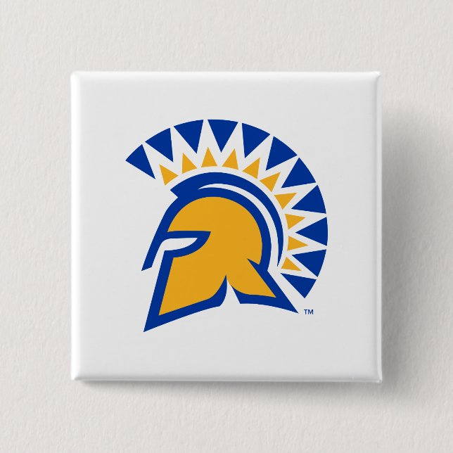 San Jose State Spartans 15 Cm Square Badge (Front)