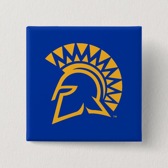 San Jose State Spartans 15 Cm Square Badge (Front)