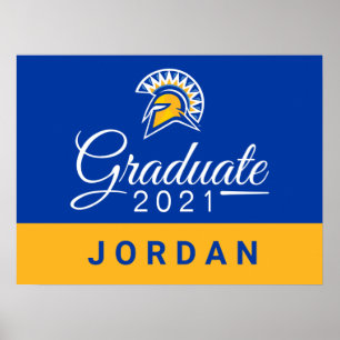 San Jose State Spartans 2021 Graduate Poster