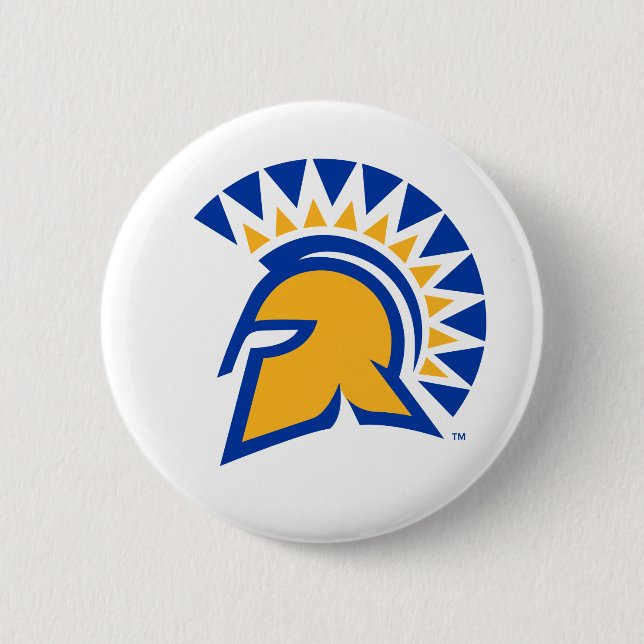 San Jose State Spartans 6 Cm Round Badge (Front)