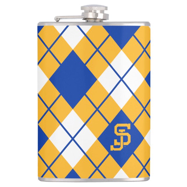 San Jose State Spartans argyle Hip Flask (Front)