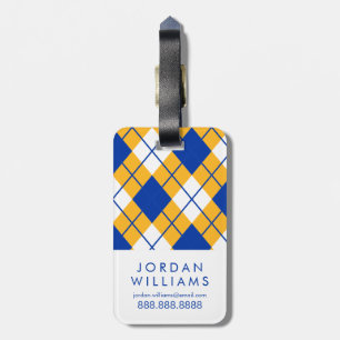 San Jose State Spartans argyle Luggage Tag