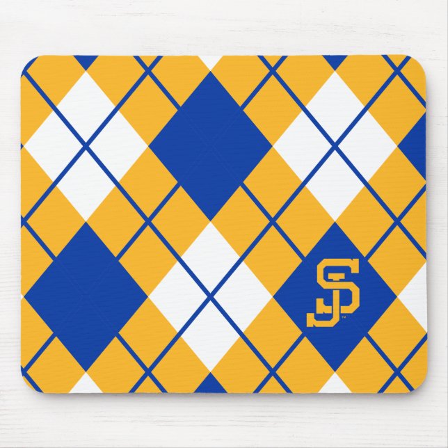 San Jose State Spartans argyle Mouse Pad (Front)