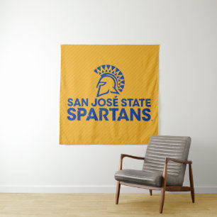 San Jose State Spartans Carbon Fibre Pattern Tapestry
