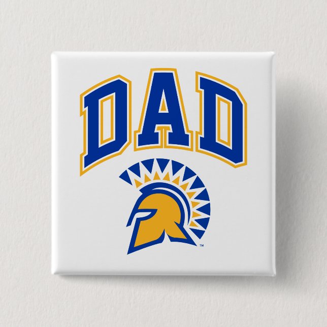 San Jose State Spartans Dad 15 Cm Square Badge (Front)