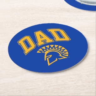 San Jose State Spartans Dad Round Paper Coaster