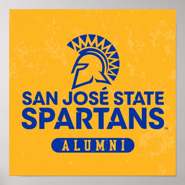 San Jose State Spartans Distressed Poster (Front)