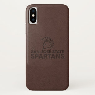 San Jose State Spartans Leather iPhone X Case