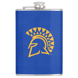 San Jose State Spartans Logo Watermark Hip Flask