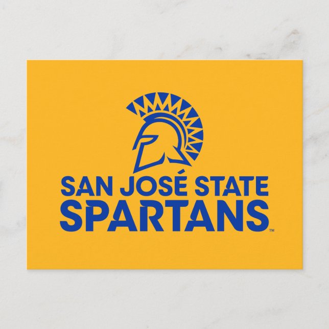 San Jose State Spartans Logo Wordmark Invitation Postcard (Front)
