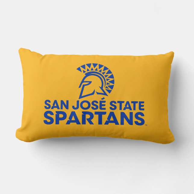 San Jose State Spartans Logo Wordmark Lumbar Cushion (Front)