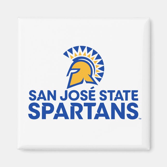 San Jose State Spartans Logo Wordmark Magnet (Front)