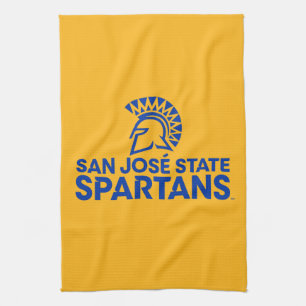 San Jose State Spartans Logo Wordmark Tea Towel