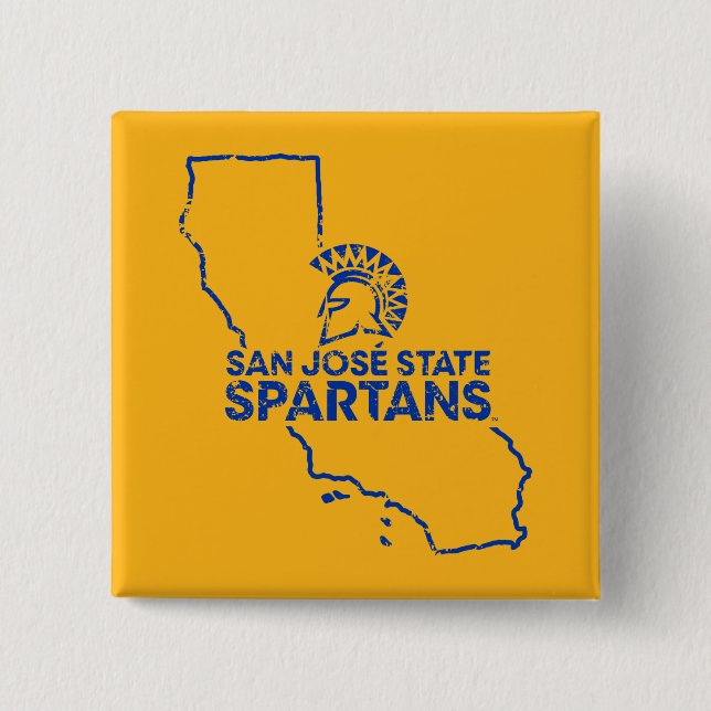San Jose State Spartans Love 15 Cm Square Badge (Front)