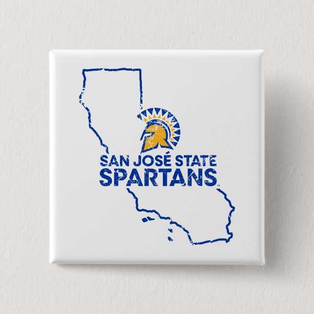 San Jose State Spartans Love 15 Cm Square Badge (Front)
