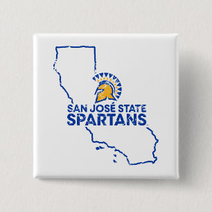 San Jose State Spartans Love 15 Cm Square Badge