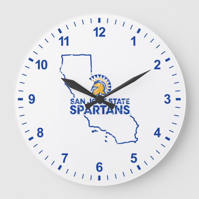 San Jose State Spartans Love Large Clock (Front)