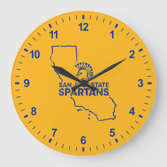 San Jose State Spartans Love Large Clock (Front)